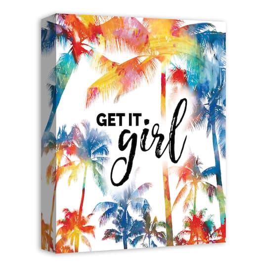 Get It Girl 12" x 16" Canvas Wall Art